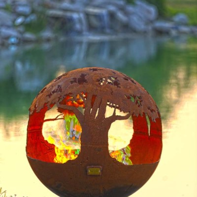 Tree of Life 37" Fire Pit Sphere