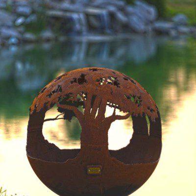 Tree of Life 37" Fire Pit Sphere