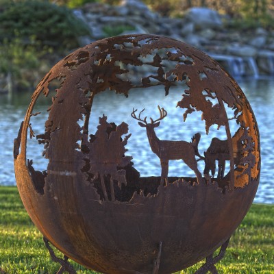 Up North fire pit sphere
