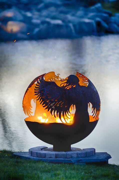 Hidden – Guardian Angel Fire Pit Sphere - Image 3