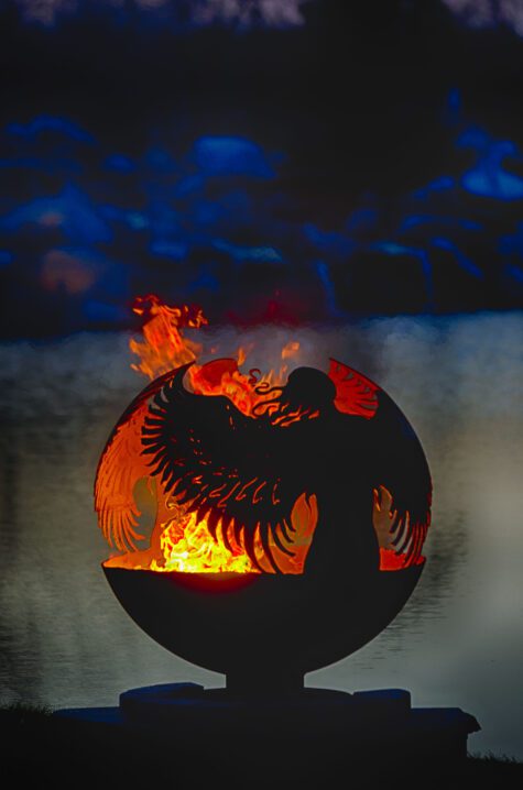 Hidden – Guardian Angel Fire Pit Sphere