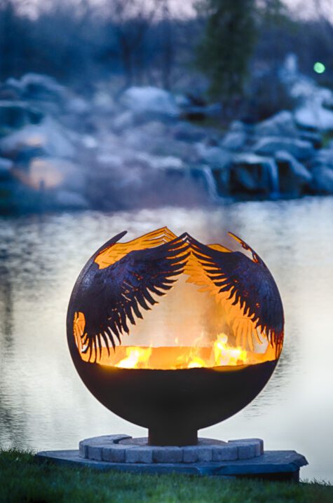 Hidden – Guardian Angel Fire Pit Sphere - Image 5