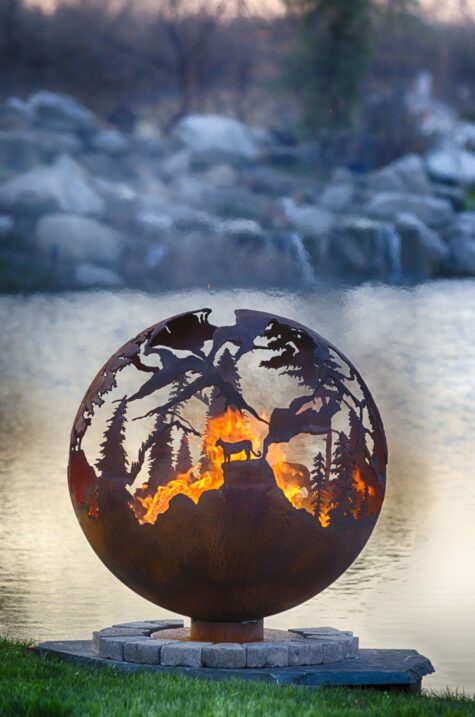 High Mountain Fire Pit Sphere - Image 2