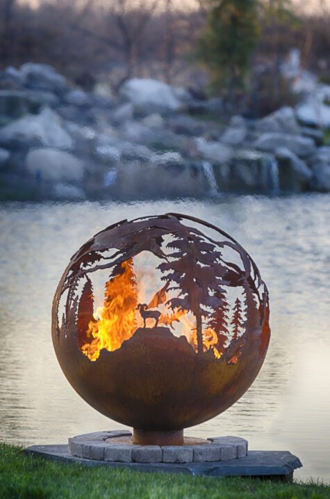 High Mountain Fire Pit Sphere - Image 4