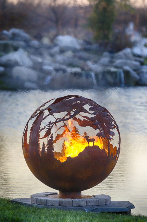 High Mountain Fire Pit Sphere - Image 5