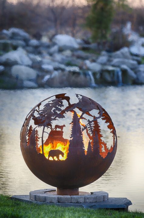 High Mountain Fire Pit Sphere - Image 6