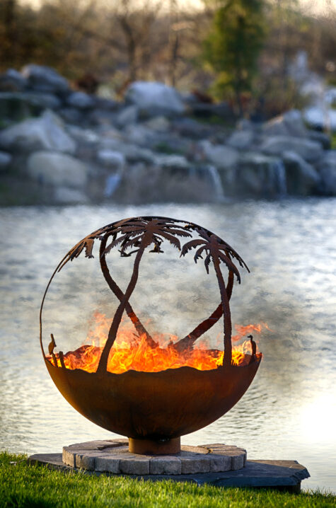 Another Day in Paradise Fire Pit Sphere - Image 2