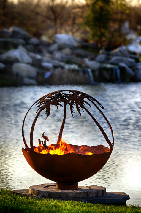 Another Day in Paradise Fire Pit Sphere - Image 3