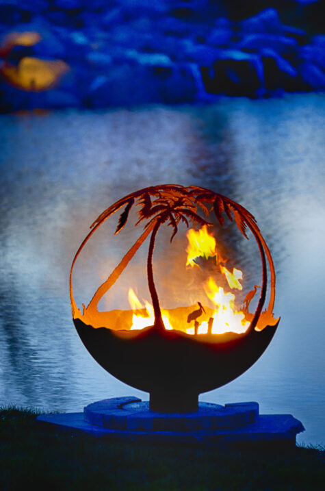 Another Day in Paradise Fire Pit Sphere - Image 4