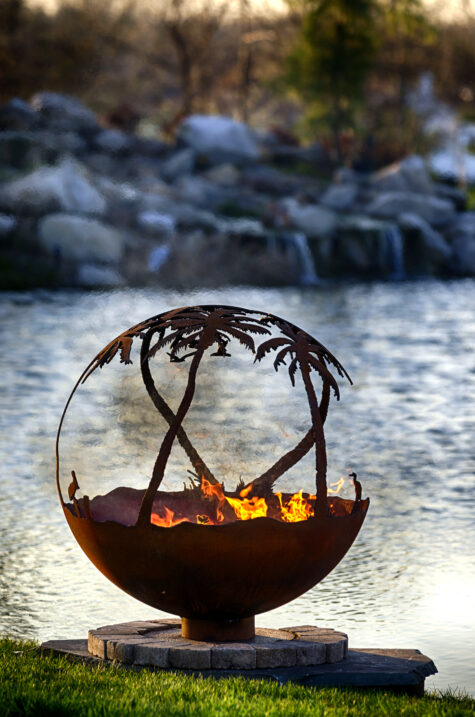 Another Day in Paradise Fire Pit Sphere - Image 5