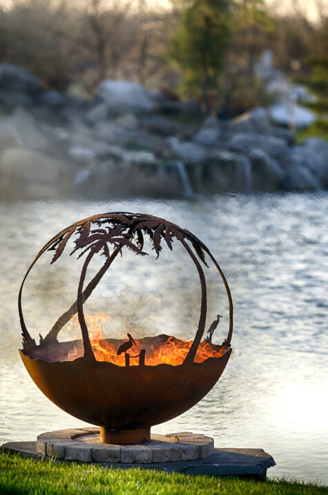 Another Day in Paradise Fire Pit Sphere - Image 6