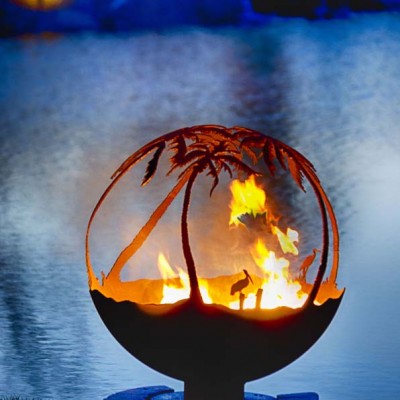 Another Day in Paradise 37" Fire Pit Sphere