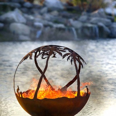 7010023 Paradise Palm Tree Fire Pit 43 The Fire Pit Gallery