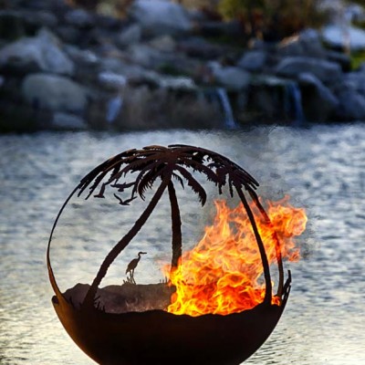 Another Day in Paradise 37" Fire Pit Sphere