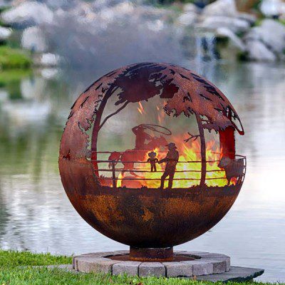 Round Up 37" Fire Pit Sphere 1