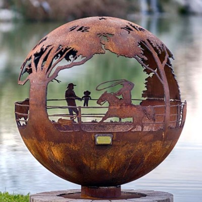Round Up 37" Fire Pit Sphere 1