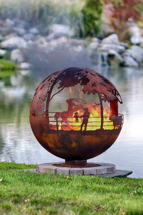 Round Up Fire Pit Sphere - Image 3