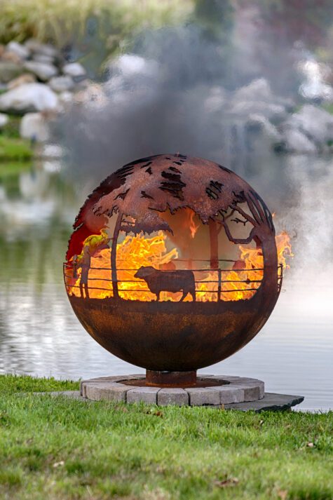 Round Up Fire Pit Sphere - Image 5