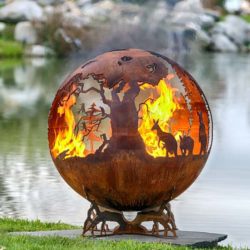 Down Under -  Australia Fire Pit Sphere