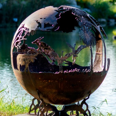Outback Australia Fire Pit Sphere