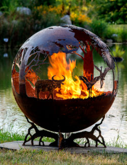 Outback Australia Fire Pit Sphere