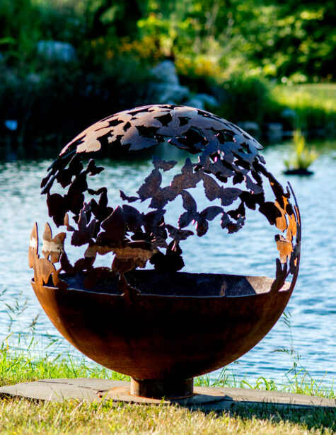 Wings – Butterfly Fire Pit Sphere - Image 3