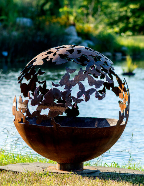 Wings – Butterfly Fire Pit Sphere - Image 4