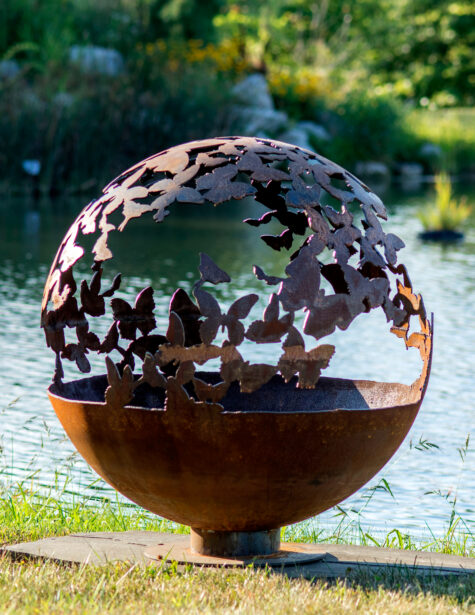 Wings – Butterfly Fire Pit Sphere - Image 7