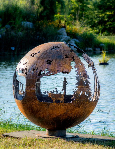 Appel Crisp Farms-Farm Fire Pit Sphere - Image 5