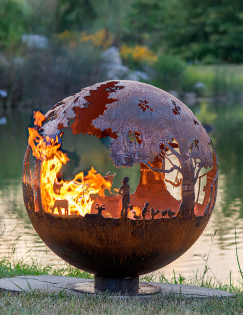 Appel Crisp Farms-Farm Fire Pit Sphere - Image 9