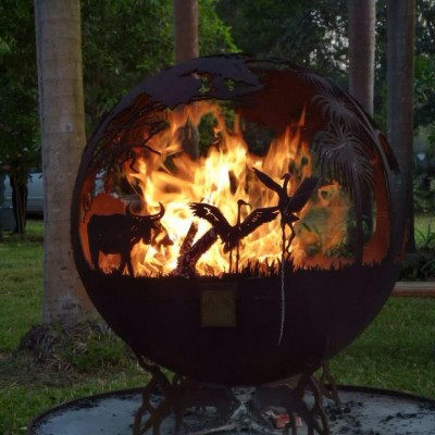 Outback fire pit sphere