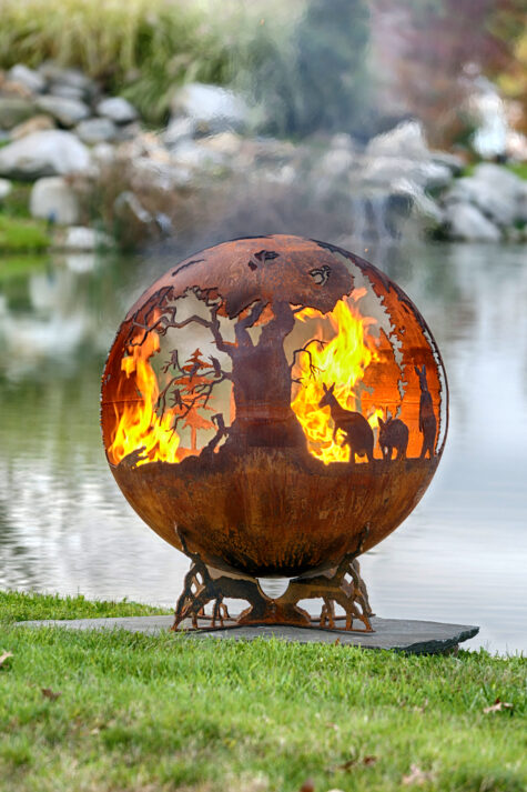 Down Under Fire Pit | Australia Fire Pit Sphere - Image 2