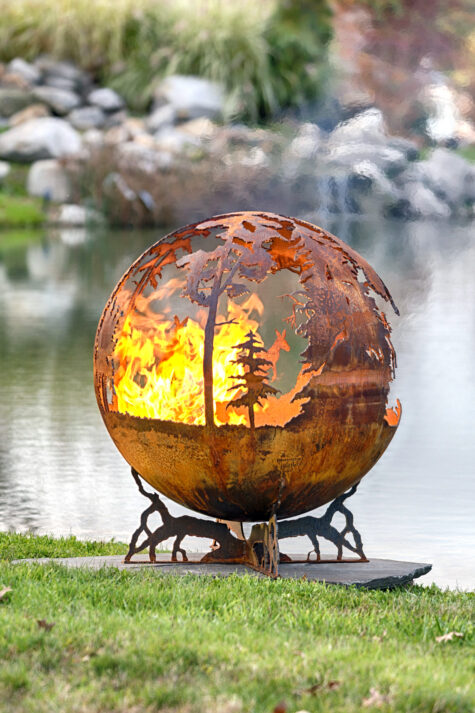 Down Under Fire Pit | Australia Fire Pit Sphere - Image 3