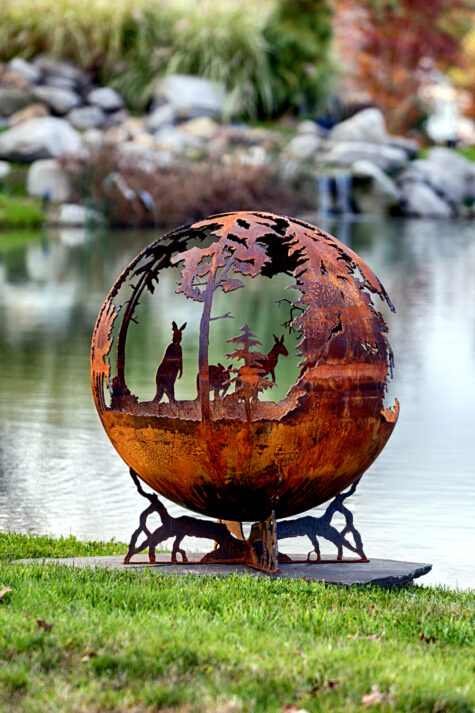 Down Under Fire Pit | Australia Fire Pit Sphere - Image 4