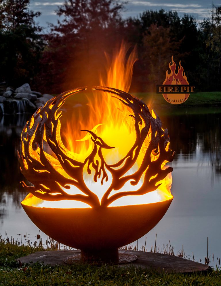 Phoenix Rising Fire Pit Sphere | The Fire Pit Gallery