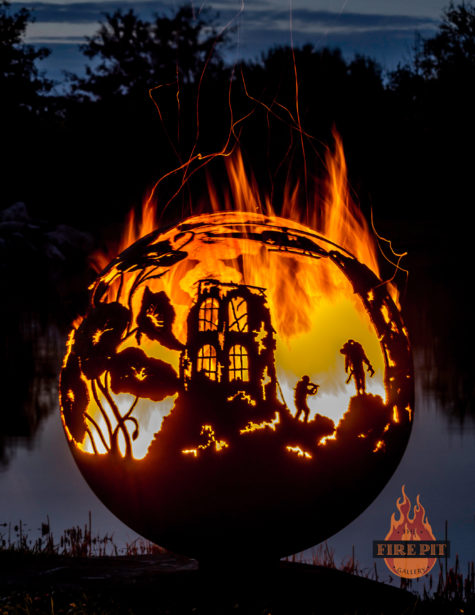 Lest We Forget fire pit sphere 02 - The Fire Pit Gallery