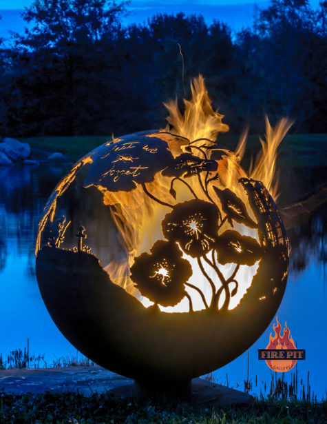 Lest We Forget fire pit sphere 07 - The Fire Pit Gallery