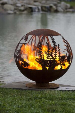 red lake - firepit-fishing