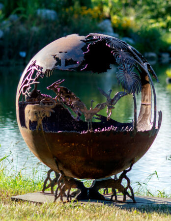 Australia fire pit sphere