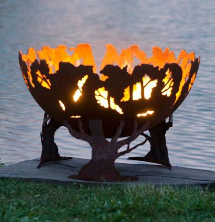 fire bowl forest fire pit firebowl