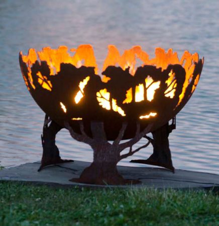 forest firepit firebowl with lifetime warranty